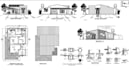 draft floor plans, elevations,sections in autocad 2d