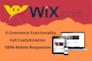 do professional full wix website design or redesign