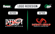 design and redesign your logo creatively