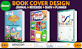 create kdp book cover, professional low content book cover