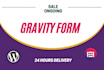 design gravity form or popup form contact form