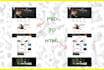 convert PSD to HTML, ai, xd,figma to HTML with CSS bootstrap