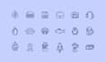 design line art custom icons