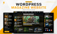 create a responsive wordpress website redesign, business website, peptide