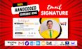 create HTML email signature for gmail, outlook, and apple mail etc