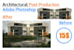 architectural post production photoshop