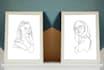 draw black white, romantic gift and cover book in 9 hours