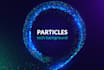 design an abstract background made of particles