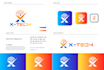 design startup crypto security technology logo