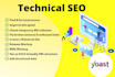 do onpage and technical SEO in wordpress, wix, shopify website