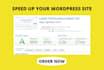 do speed up of your wordpress website speed optimization