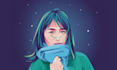 turn your photo into a vector art portrait with purple style