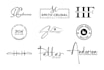 design cursive handwritten signature logo