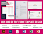 design custom invoice, letterhead, receipt, PDF template