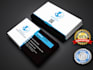 do modern fashion beauty style glitter business card design