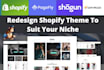customize shopify theme and shopify store design in 24 hours