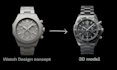 design 3d models and renders for watches with animations