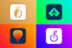 design a minimalist modern app icon logo for ios and android app
