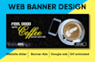 design outstanding web banner, header, ads, cover