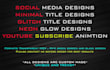 do trendy 4k social media lower thirds and subscribe animation