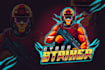 do cool esports logo design for kick, twitch streamers