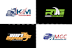 design trucking logistics and  transport logo