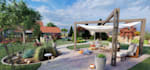 modern landscape design and modeling
