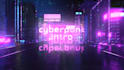 make cyberpunk neon light logo reveal intro