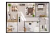 create 3d floor plan and interior render for your property