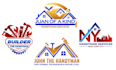 make unique roofing, home repair, remodeling, handyman logo