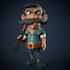do 3d stylized character modeling and rigging from 2d to 3d