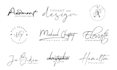 design handwritten, signature, cursive, wedding, photography logo
