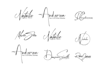 design handwritten, signature, scripted, cursive logo