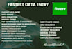 do fastest data entry in low price