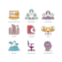 custom flat and gradient color icon sets