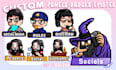 draw cute custom chibi twitch panels for you