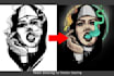 turn any hand drawn into a vector tracing