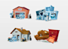 make 2d, vector icons, props and objects for web, game or mobile projects