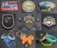 pvc rubber silicon key chains and chenille patches