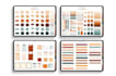 do custom digital stickers design for digital planner or etsy