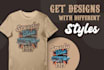 do amazing and attractive cars and bikes tshirt designs