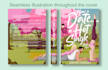 draw illustrated romance book cover design for kdp