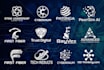 design tech startup cyber security it and technology logo