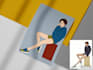 do flat drawing art of your photo