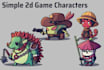 create simple 2d game characters