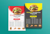design creative and impressive table tent and restaurant menu design