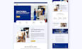 design modern website landing page in figma or xd