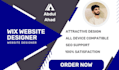 modern business wix website design or redesign, wix developer