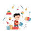 design custom and unique hand drawn illustrative icon set