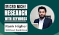 micro niche keyword research and low competitive analysis